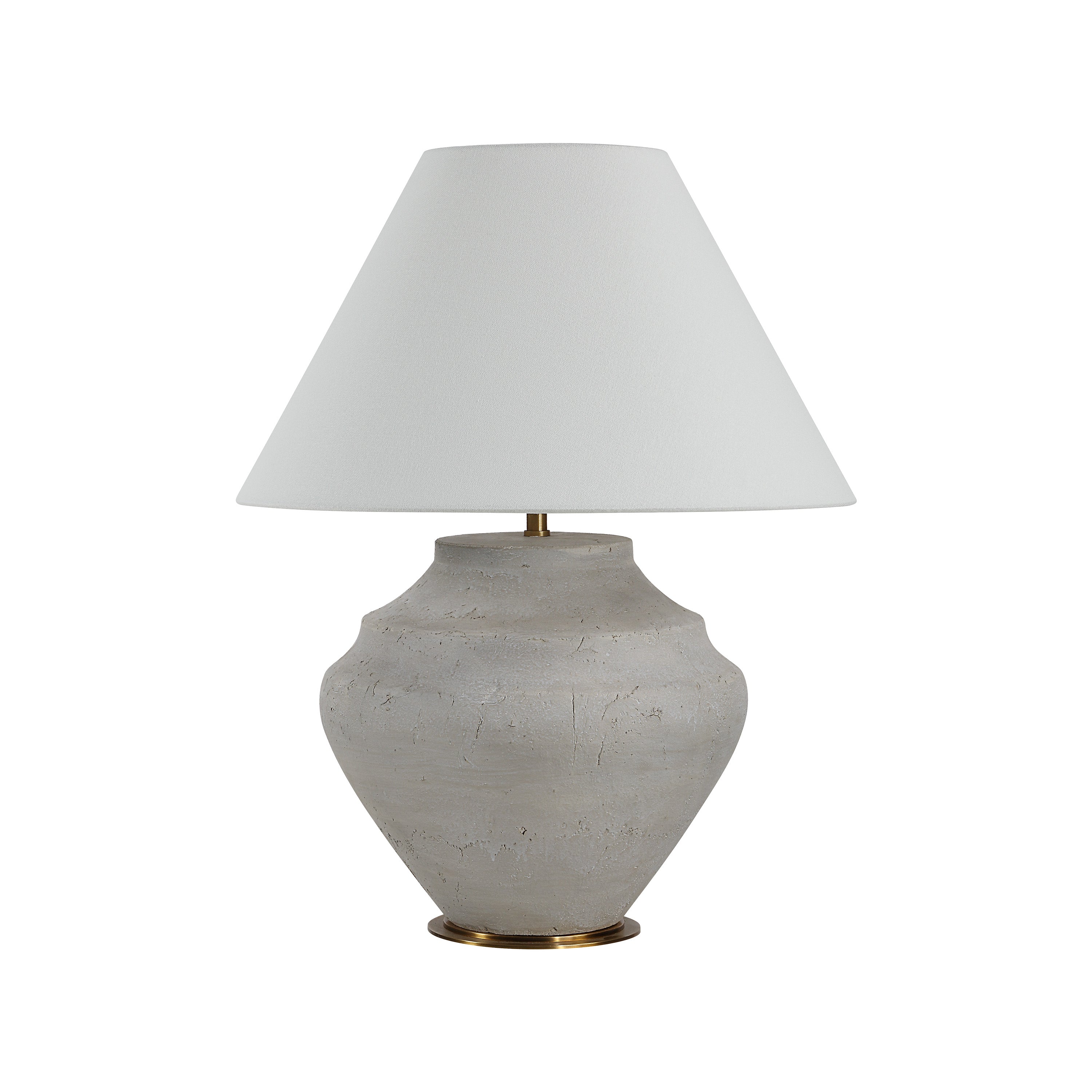 Iulia 22.75" Table Lamp, Antique Beige Ceramic-Table Lamp-DECOROLALA