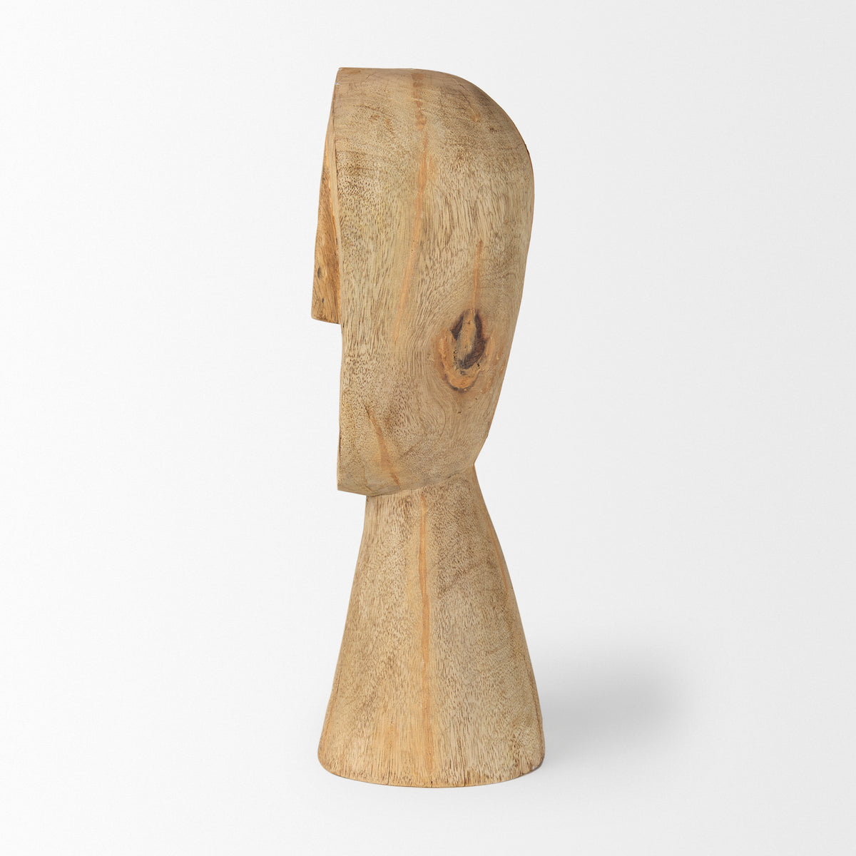 Ivan Large Wooden Head Sculpture-Objects-DECOROLALA