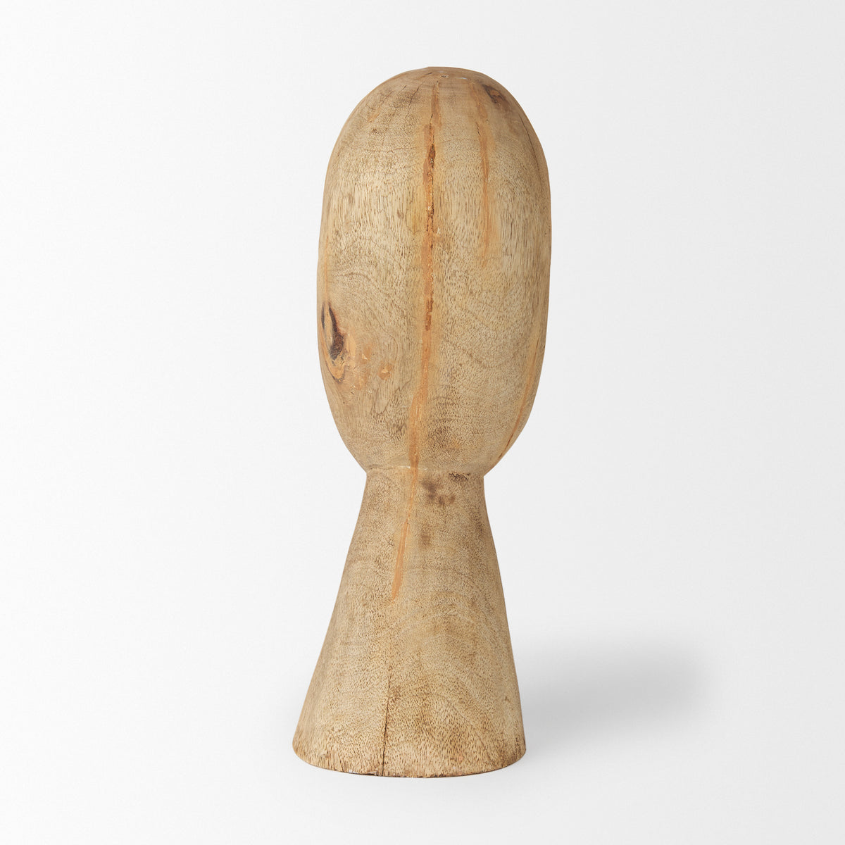 Ivan Large Wooden Head Sculpture-Objects-DECOROLALA