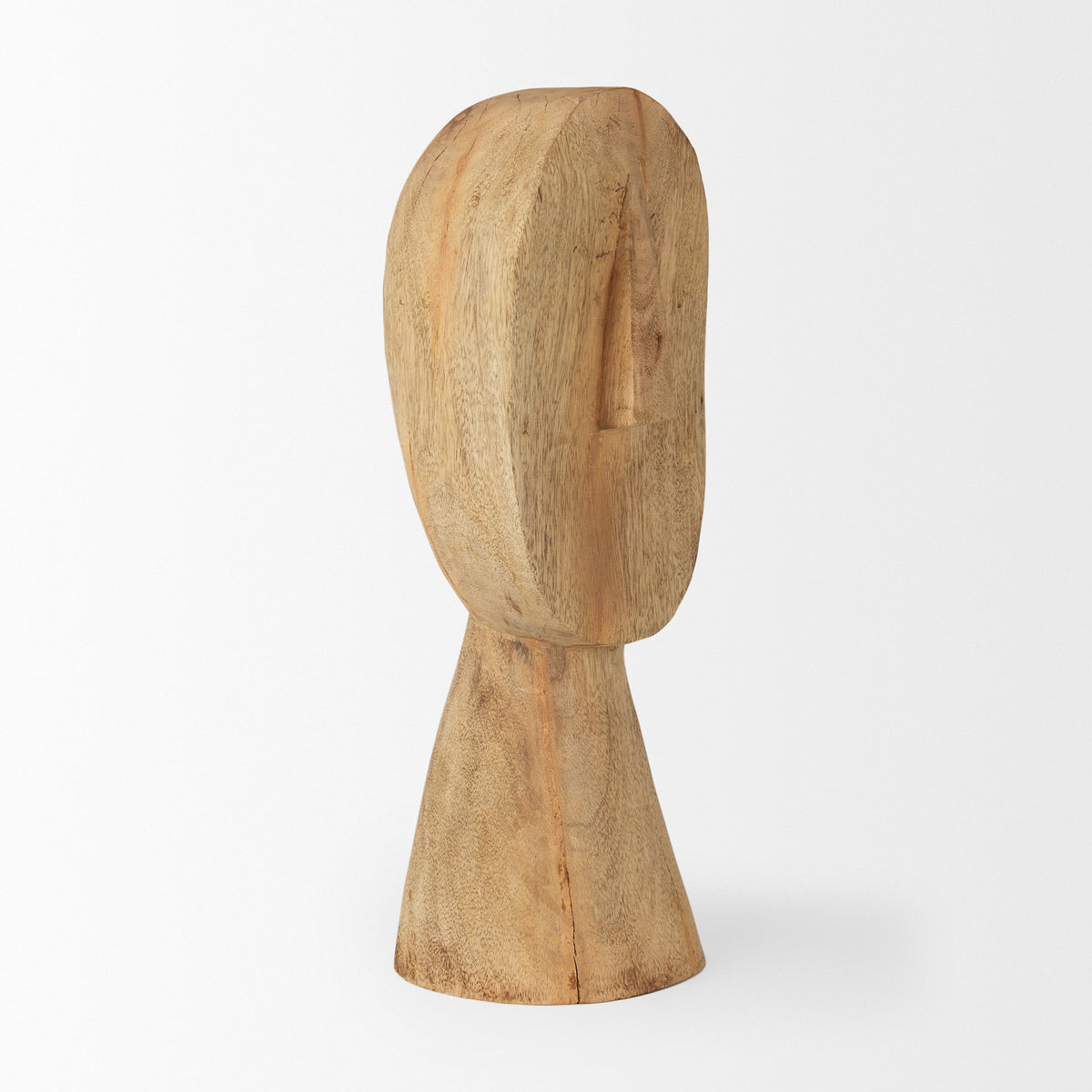 Ivan Large Wooden Head Sculpture-Objects-DECOROLALA