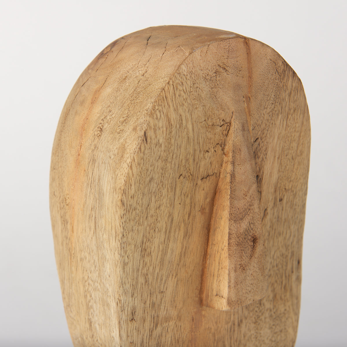 Ivan Large Wooden Head Sculpture-Objects-DECOROLALA