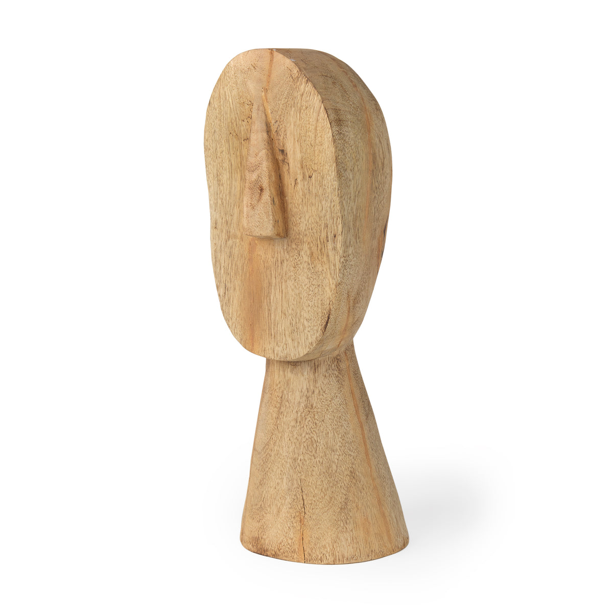 Ivan Large Wooden Head Sculpture-Objects-DECOROLALA