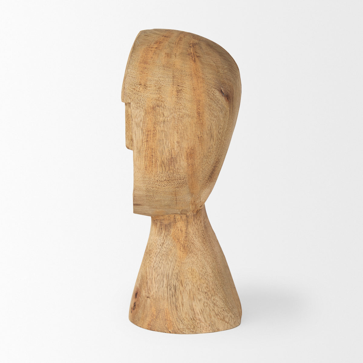 Ivan Medium Wooden Head Sculpture-Objects-DECOROLALA