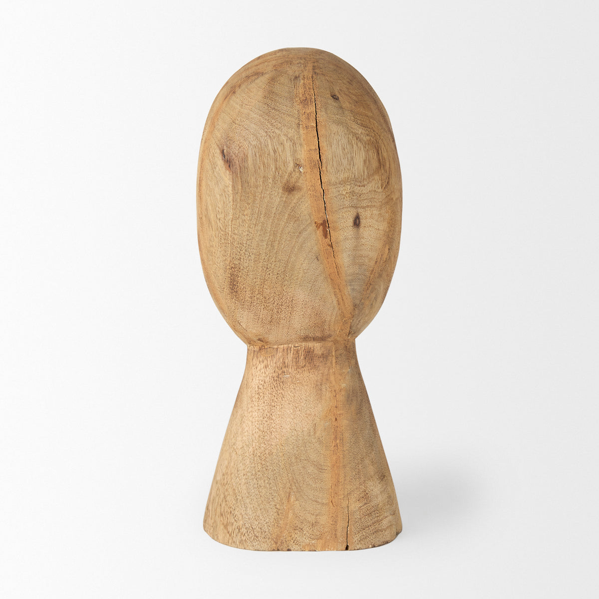 Ivan Medium Wooden Head Sculpture-Objects-DECOROLALA