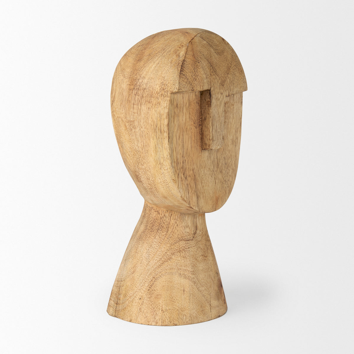 Ivan Medium Wooden Head Sculpture-Objects-DECOROLALA