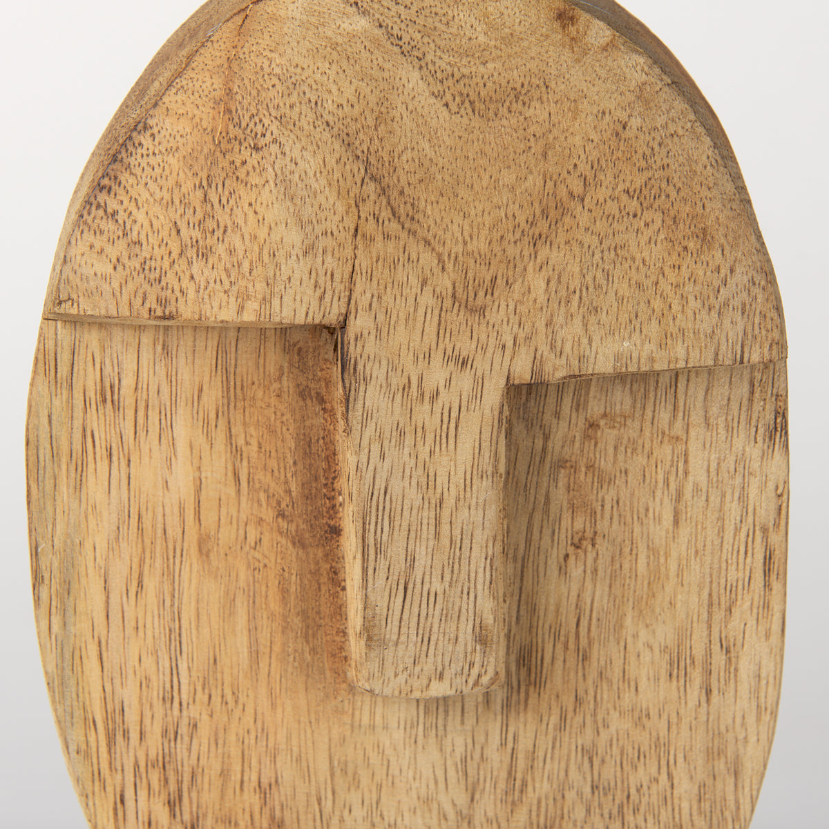 Ivan Medium Wooden Head Sculpture-Objects-DECOROLALA