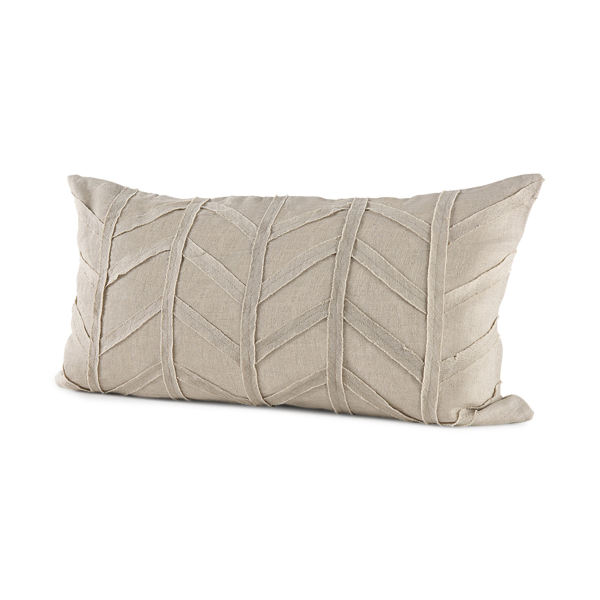 Ivivva Beige Fabric Textured Pillow Cover (Min Order Qty 2)-Decorative Pillows-DECOROLALA