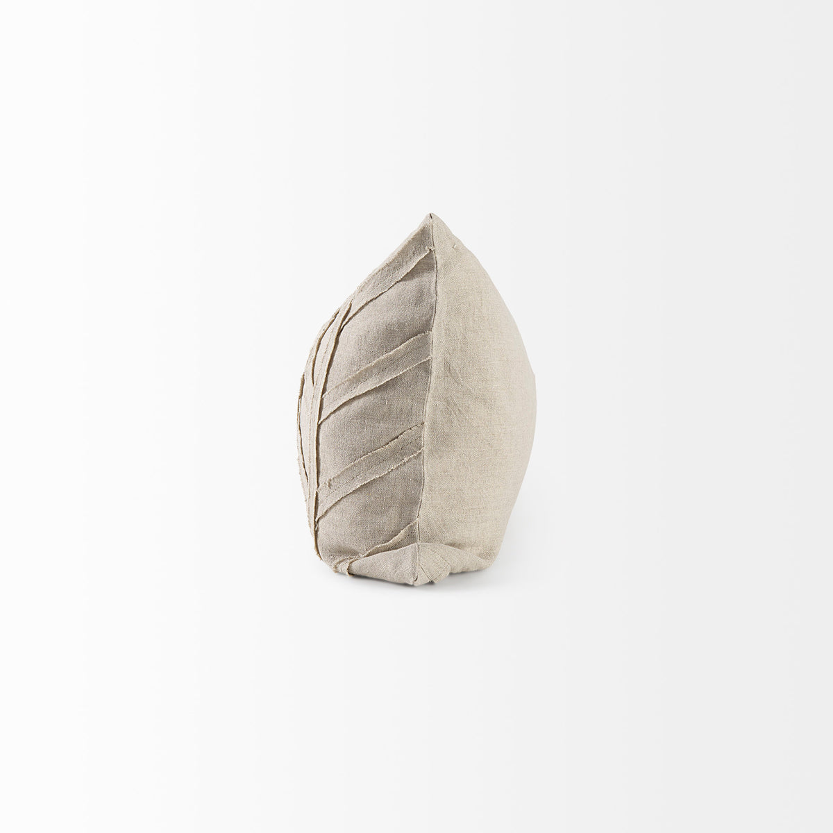Ivivva Beige Fabric Textured Pillow Cover (Min Order Qty 2)-Decorative Pillows-DECOROLALA