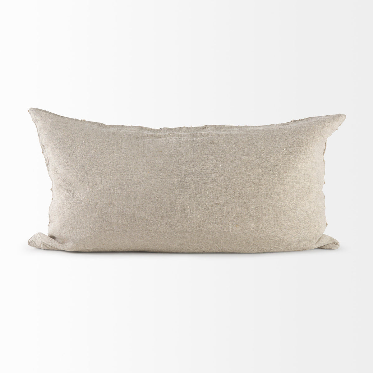 Ivivva Beige Fabric Textured Pillow Cover (Min Order Qty 2)-Decorative Pillows-DECOROLALA