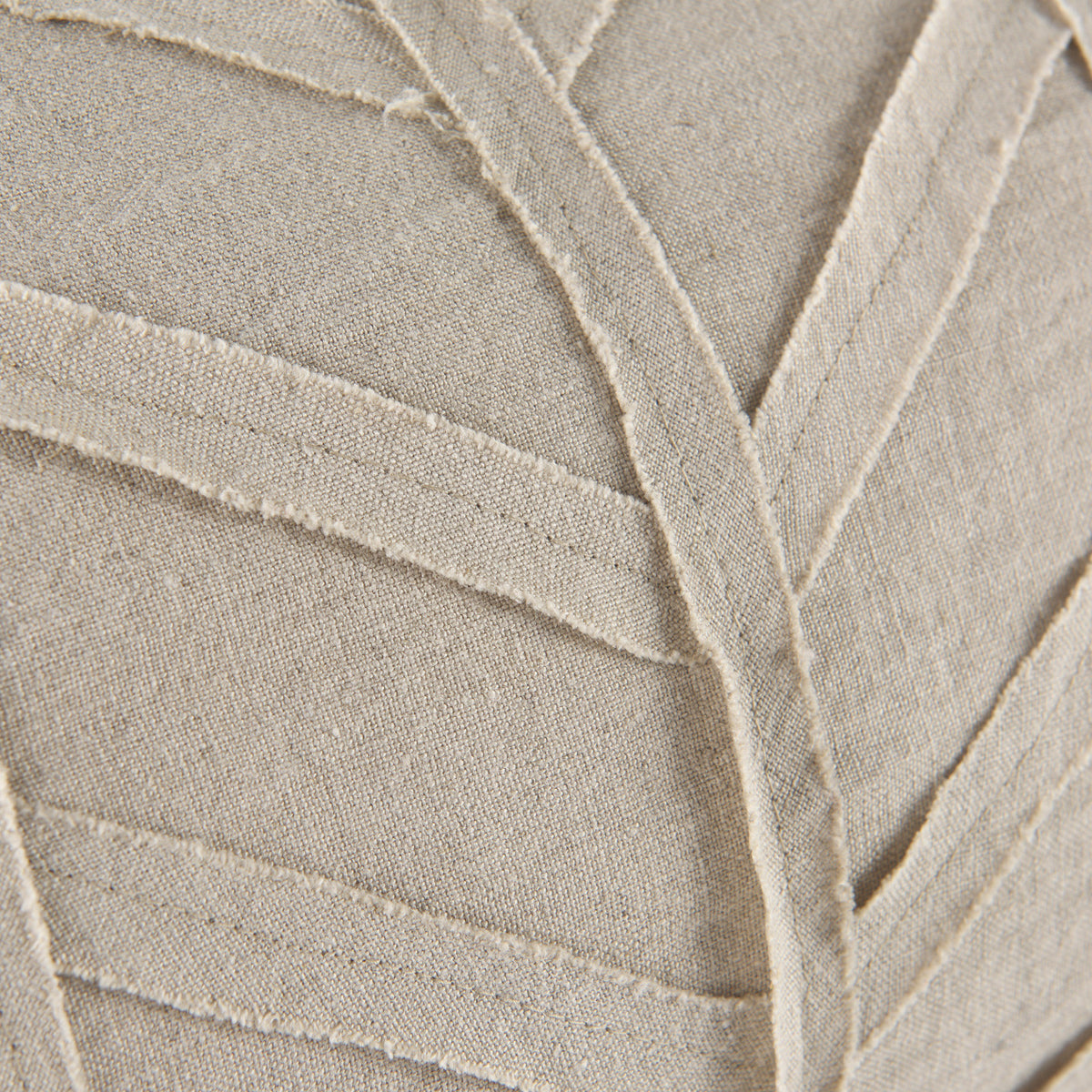 Ivivva Beige Fabric Textured Pillow Cover (Min Order Qty 2)-Decorative Pillows-DECOROLALA
