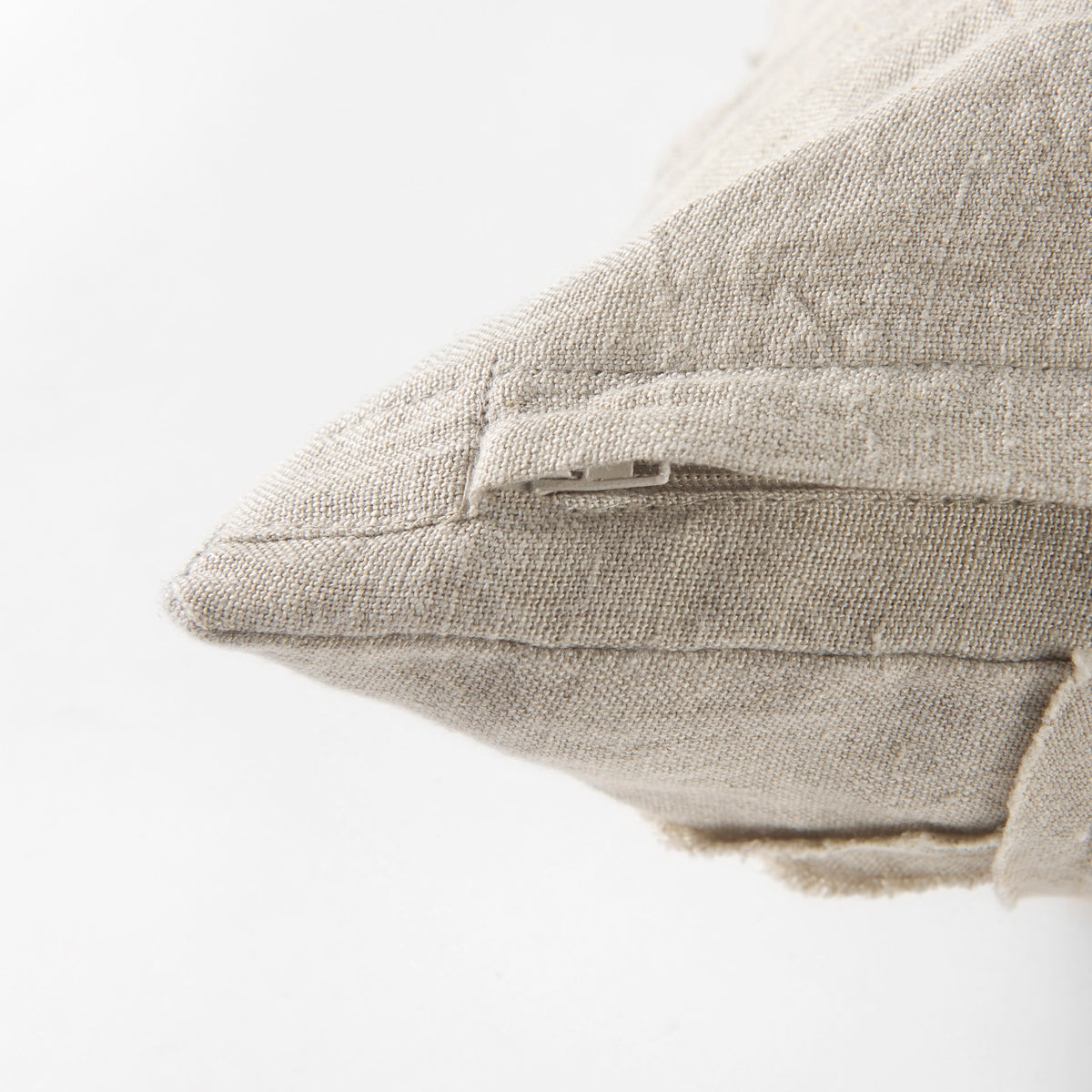 Ivivva Beige Fabric Textured Pillow Cover (Min Order Qty 2)-Decorative Pillows-DECOROLALA