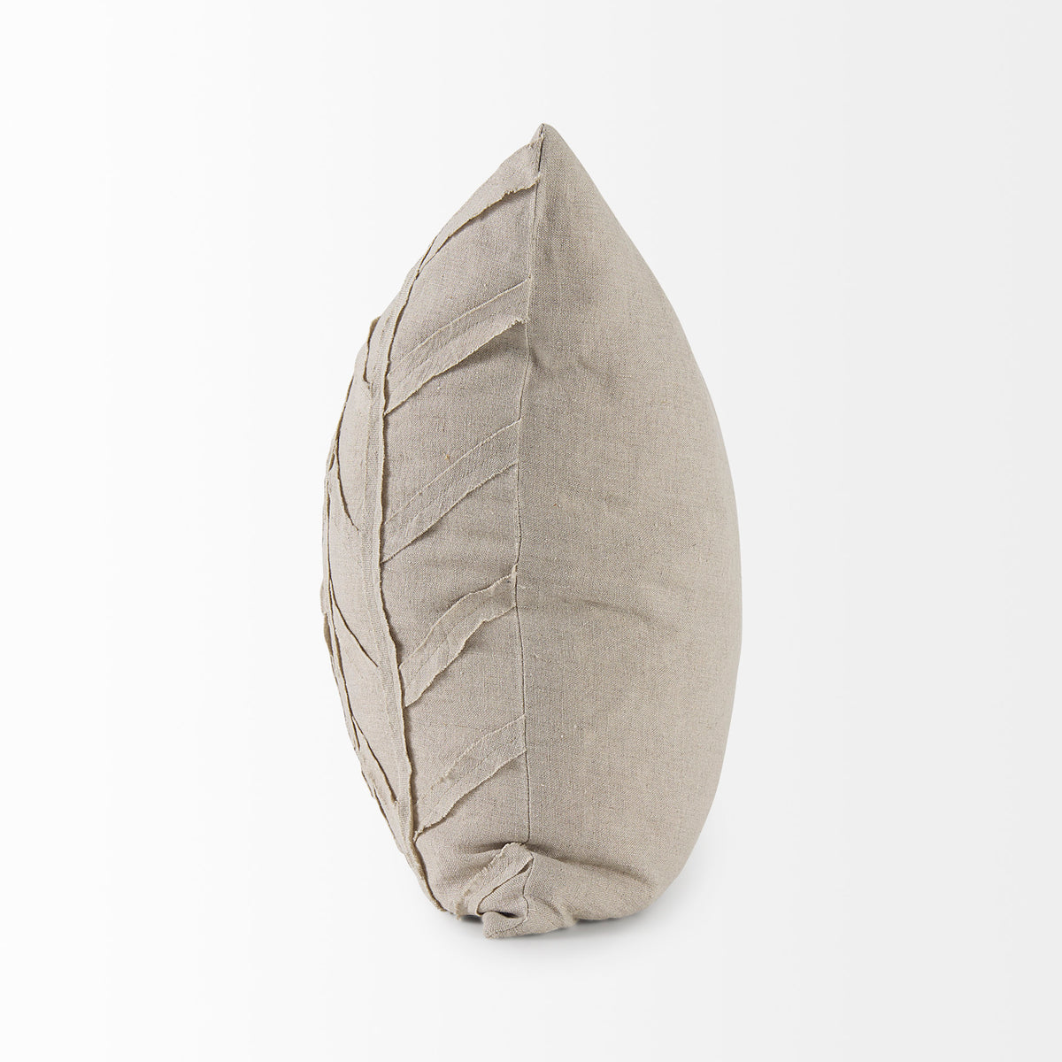 Ivivva Beige Fabric Textured Pillow Cover (min order qty 2)-Decorative Pillows-DECOROLALA