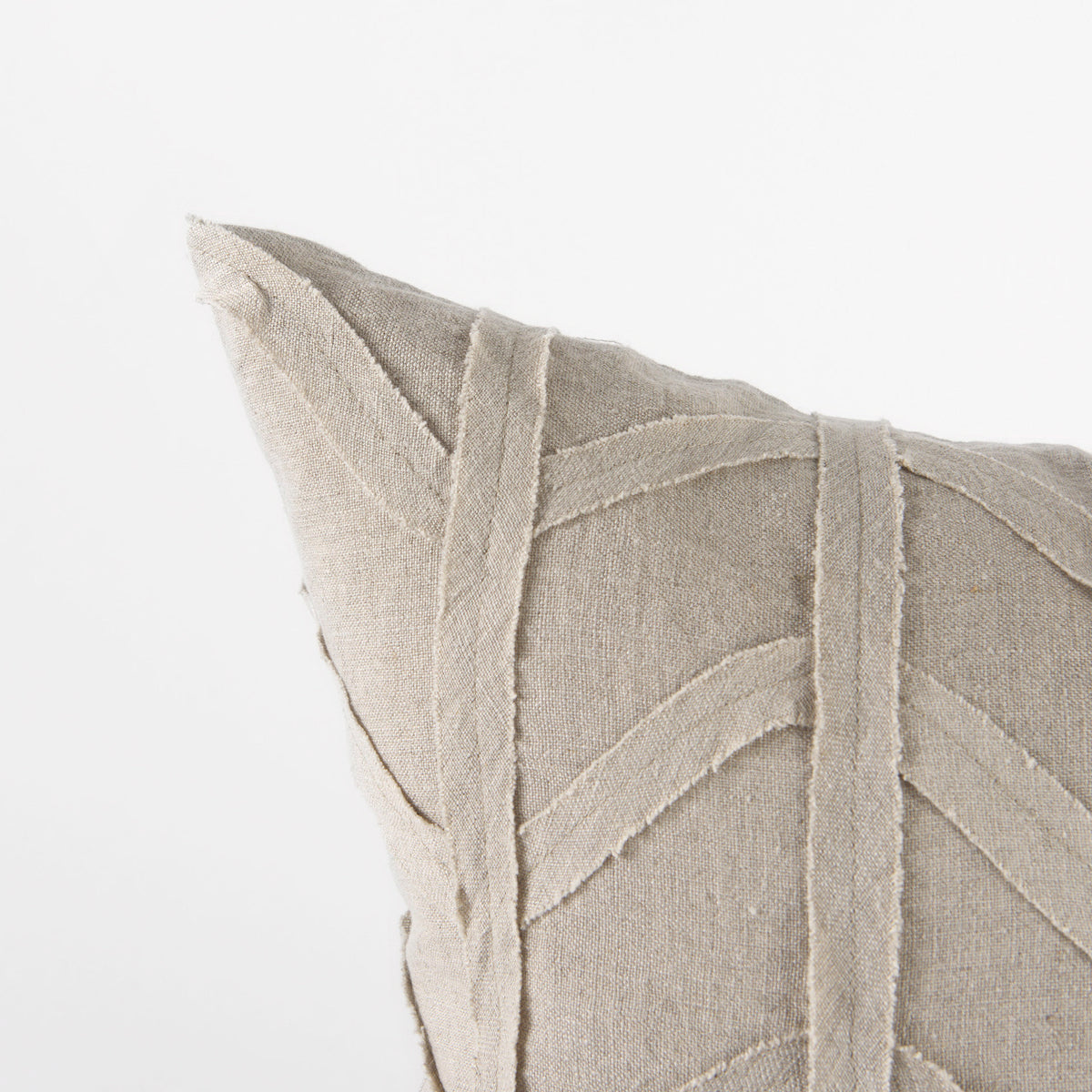 Ivivva Beige Fabric Textured Pillow Cover (min order qty 2)-Decorative Pillows-DECOROLALA