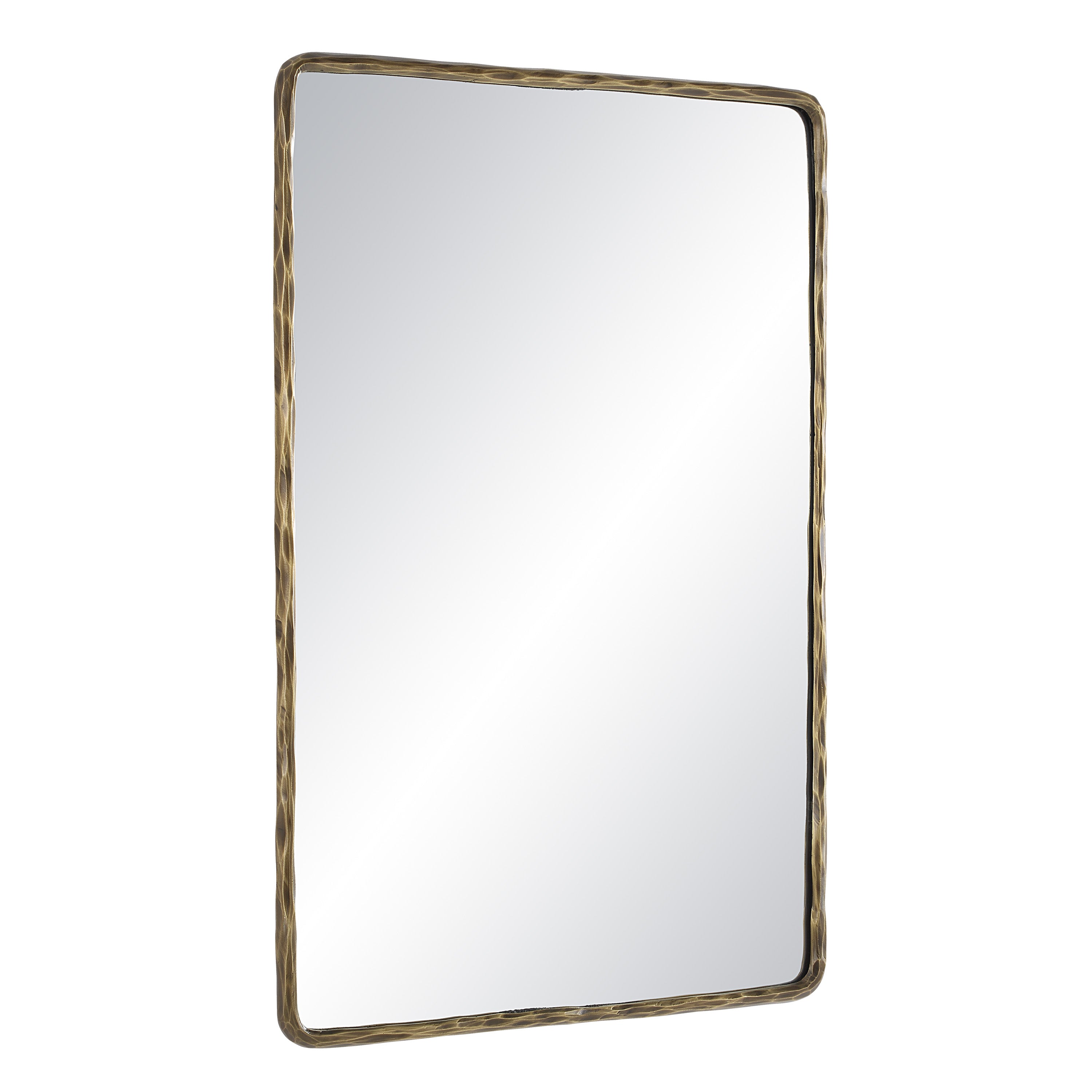 Ivory 36" Tall Rectangle Wall Mirror, Yellow-Mirror-DECOROLALA
