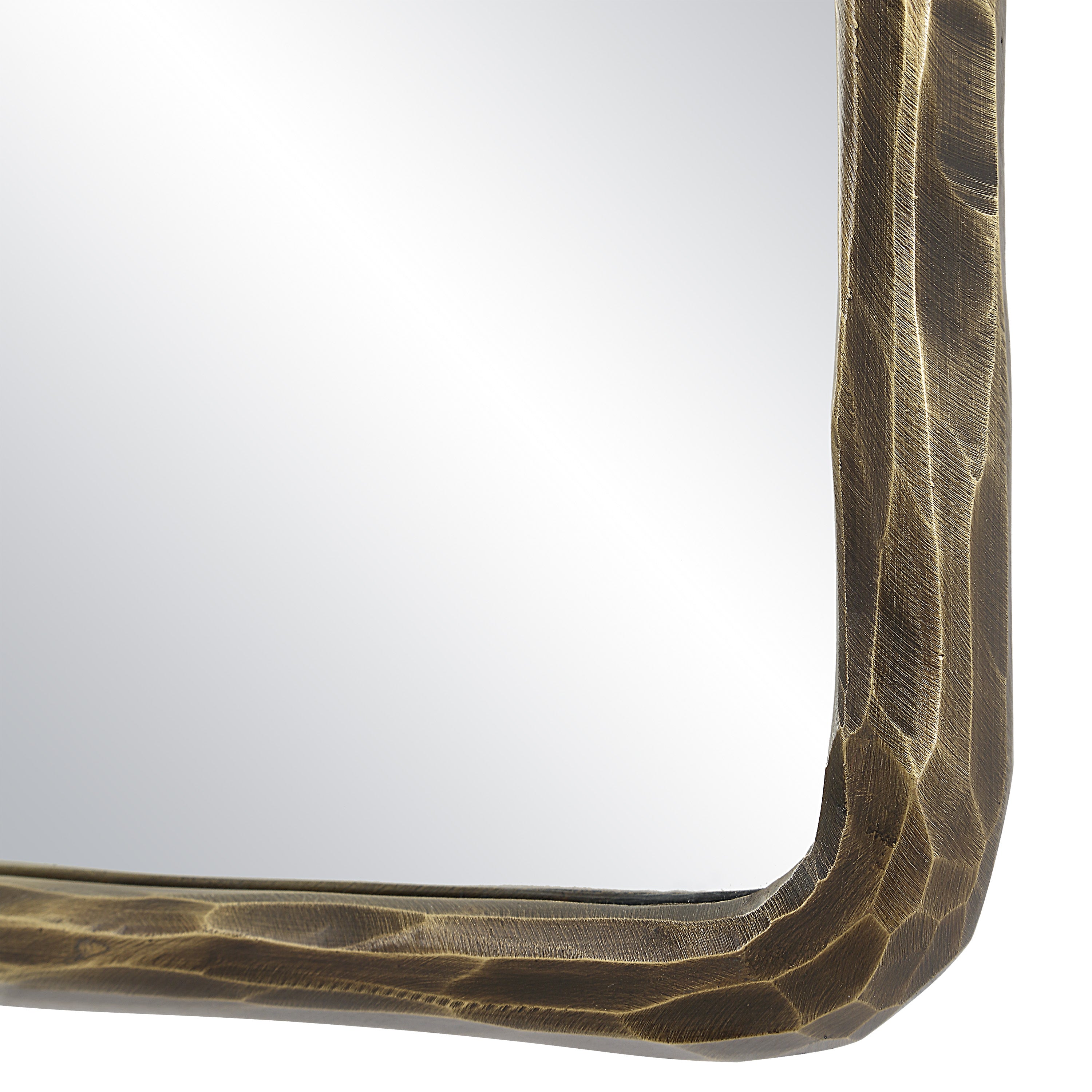Ivory 36" Tall Rectangle Wall Mirror, Yellow-Mirror-DECOROLALA