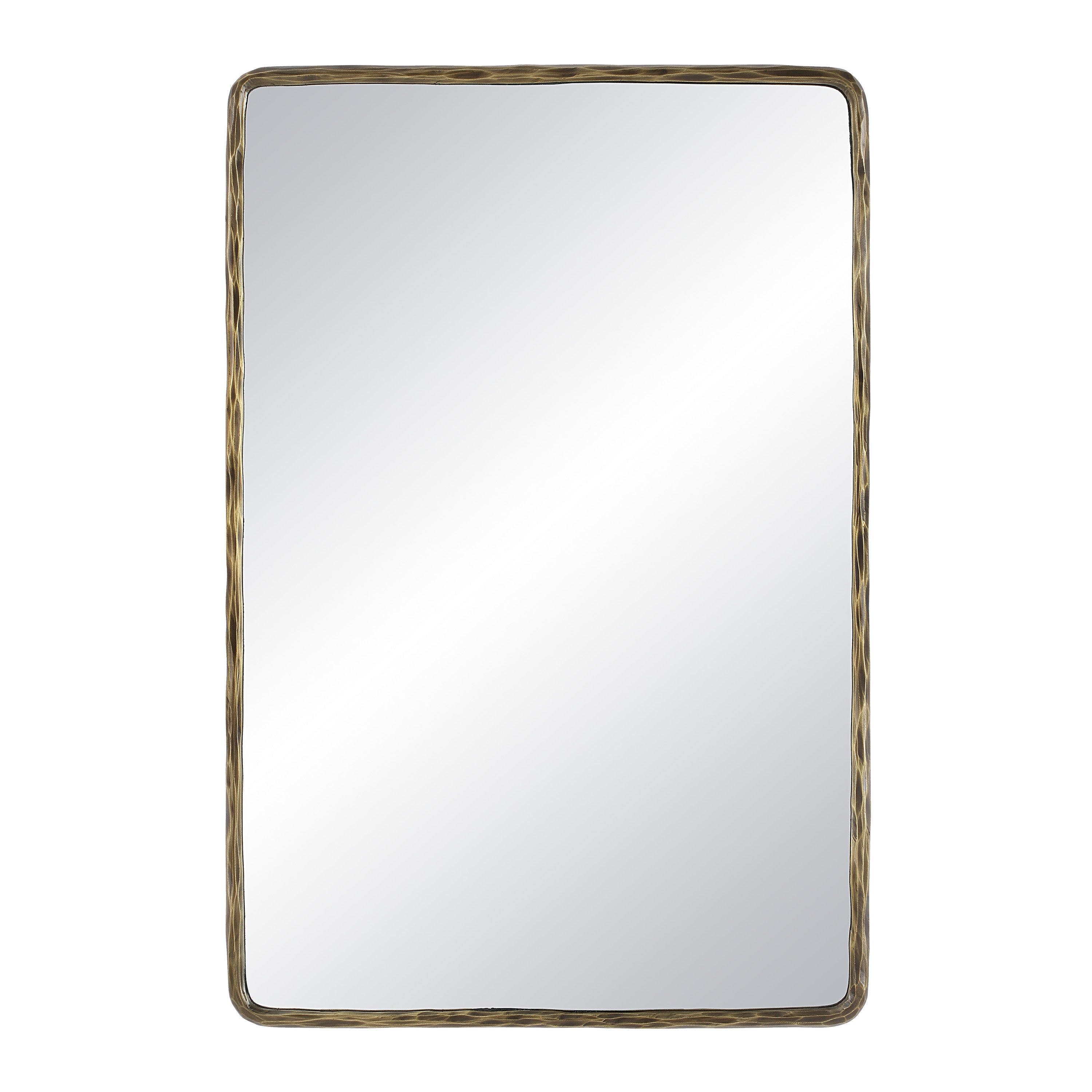 Ivory 36" Tall Rectangle Wall Mirror, Yellow-Mirror-DECOROLALA