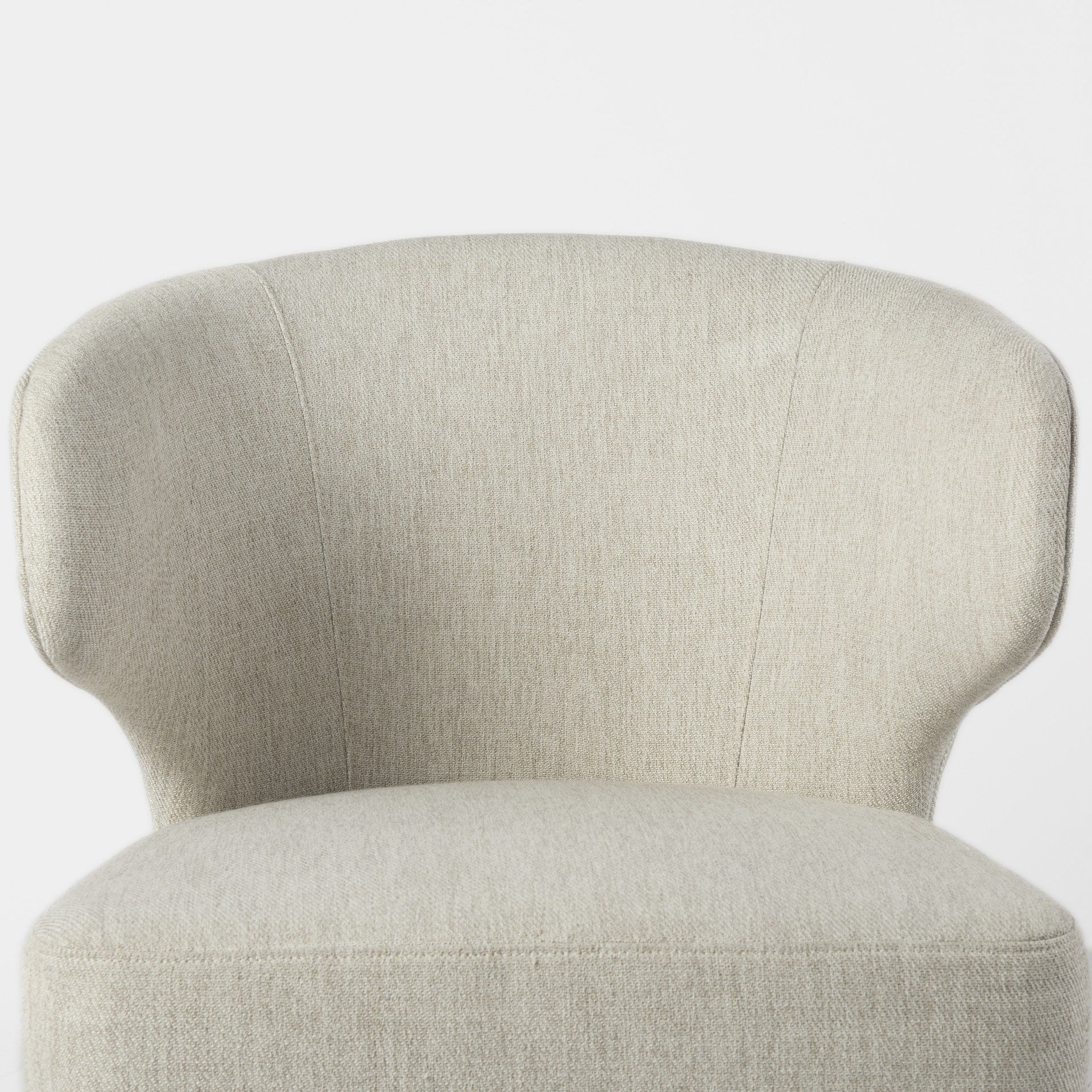 Ivory and Black Wingback Dining Side Chair-Dining Chairs-DECOROLALA