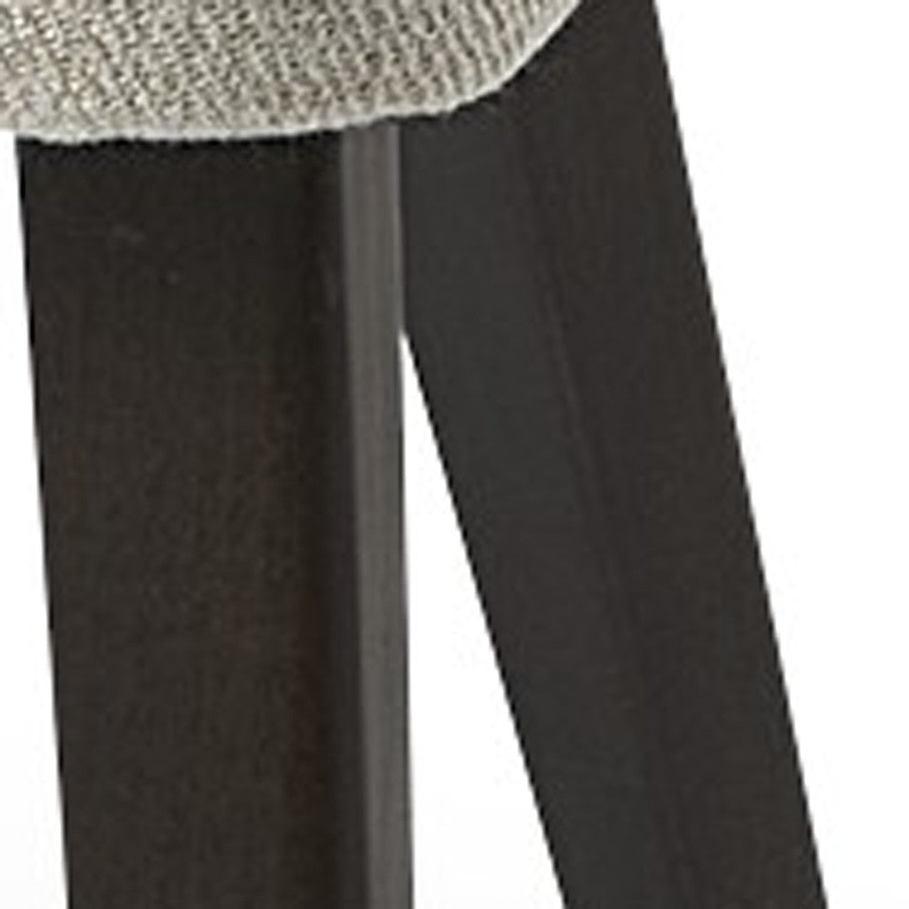 Ivory and Black Wingback Dining Side Chair-Dining Chairs-DECOROLALA