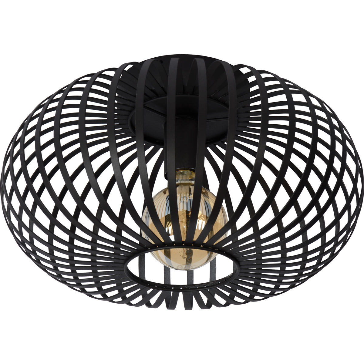 Ivy 9" Length Ceiling Fixture, Black-Ceiling Light Fixtures-DECOROLALA