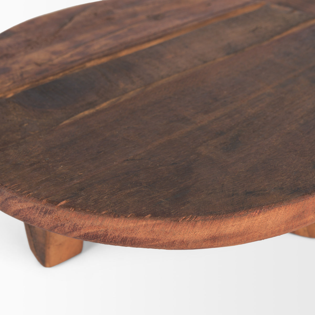 Iza Medium Brown Wooden Riser (Set of 2)-Trays-DECOROLALA