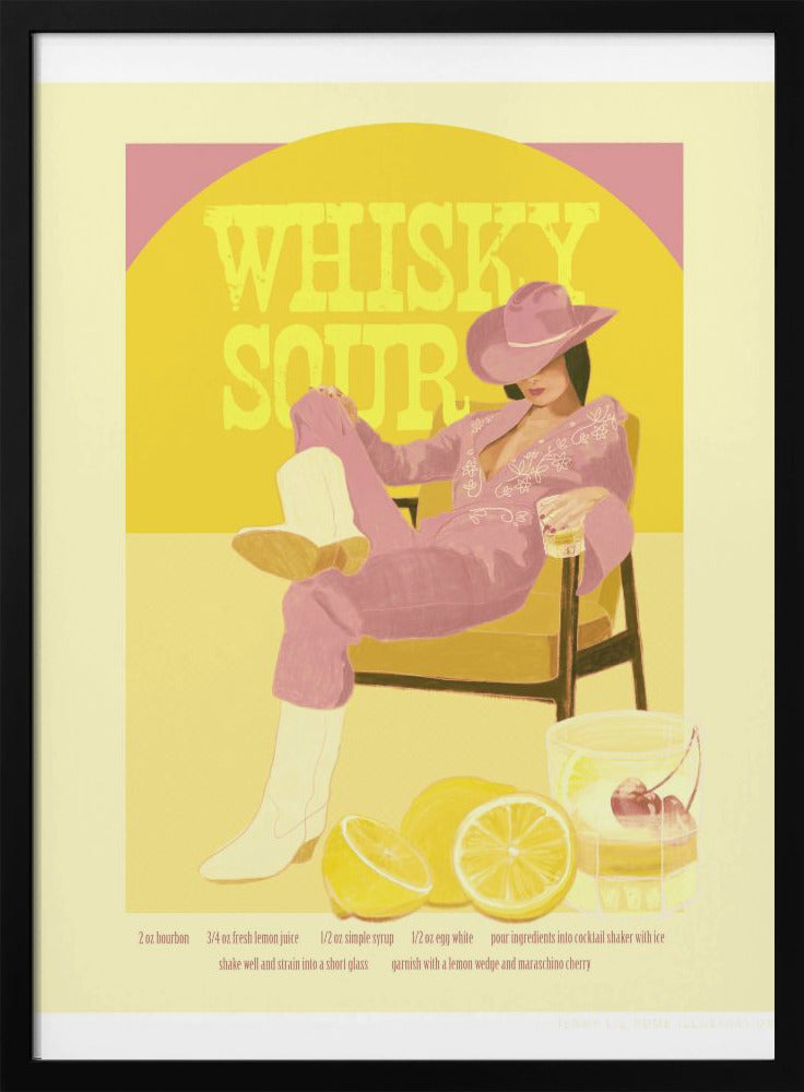 JLR Whiskysour Pink Copy Wall Art-canvas-DECOROLALA