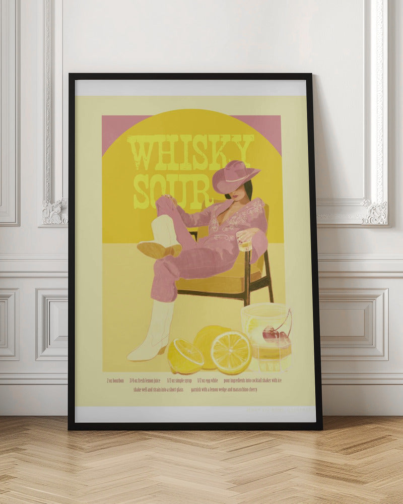 JLR Whiskysour Pink Copy Wall Art-canvas-DECOROLALA