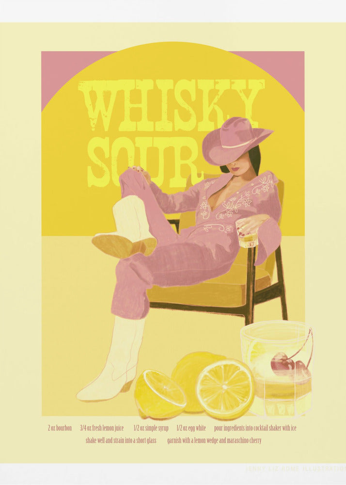 JLR Whiskysour Pink Copy Wall Art-canvas-DECOROLALA