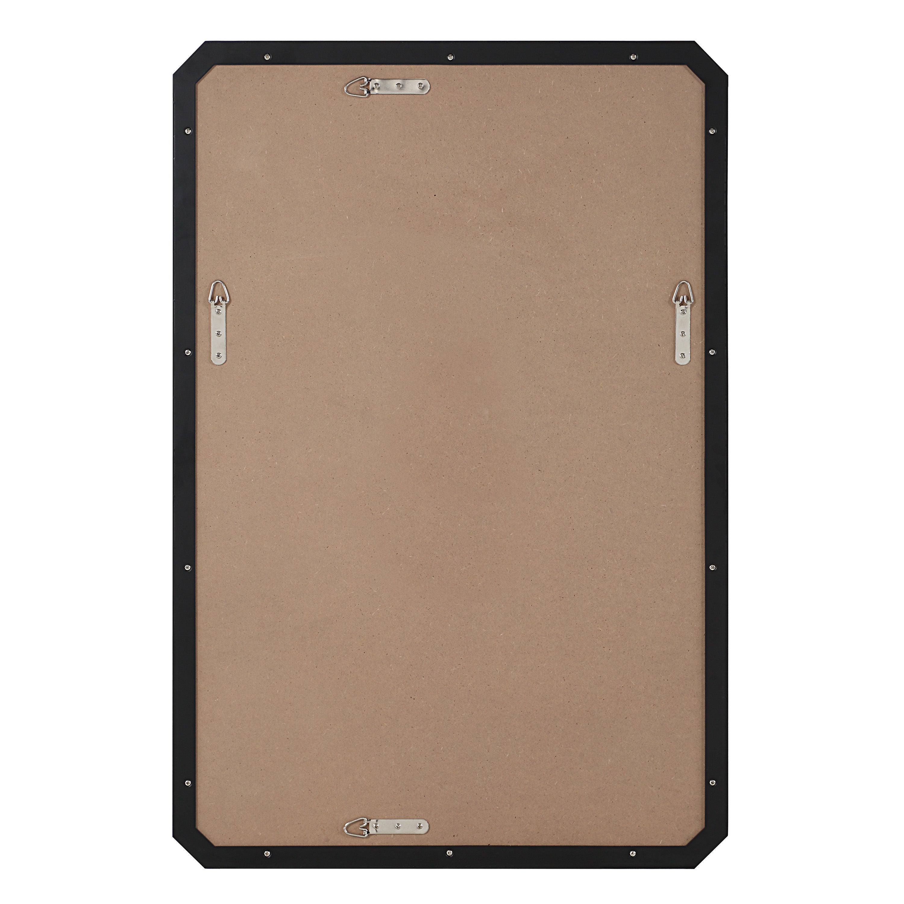 Jace 36" H x 24" W Wall Mirror, Black-Mirror-DECOROLALA