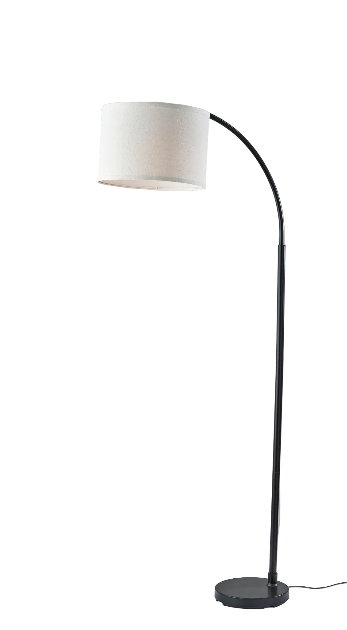 Jace 64" Arc Floor Lamp - Black Adjustable-Lighting-DECOROLALA