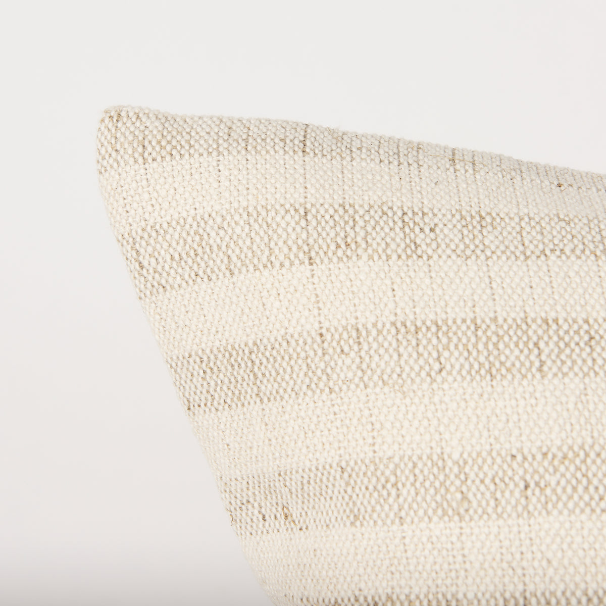 Jace Stripe Linen-Cotton Pillow - Cream/Beige (min order qty 2)-Decorative Pillows-DECOROLALA