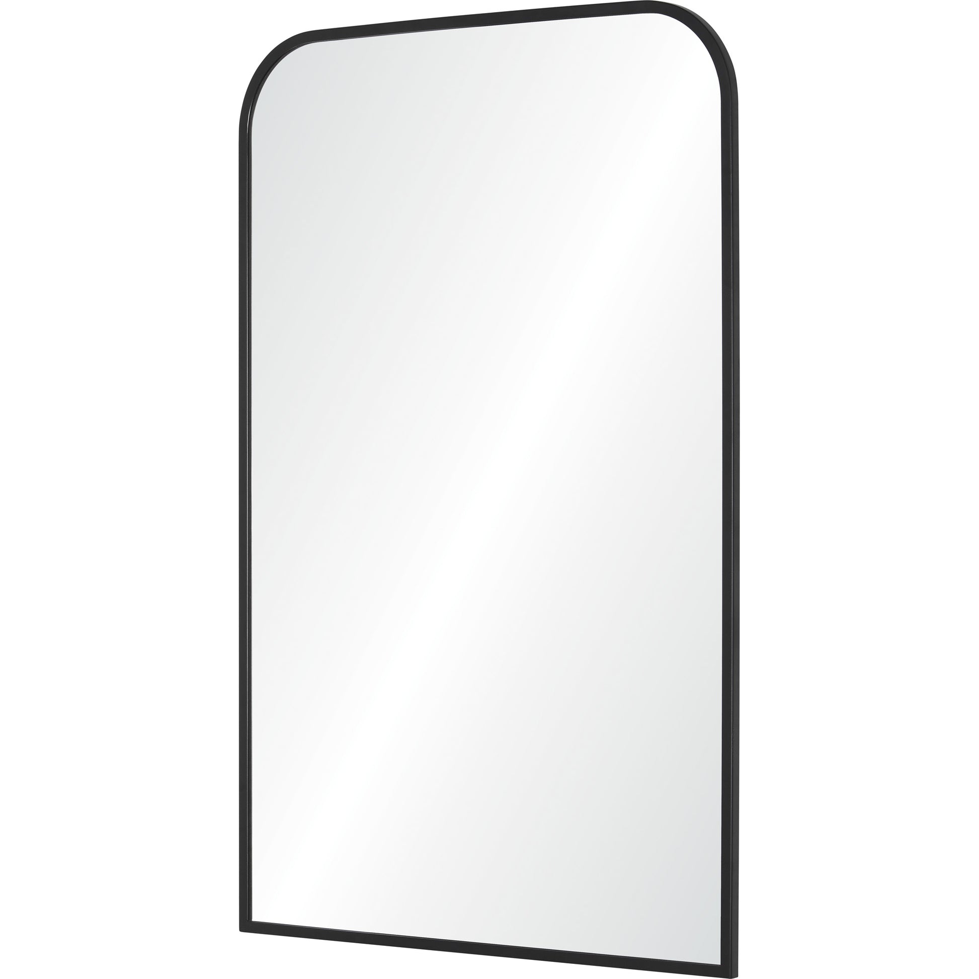 Jackline 36" Tall Rectangle Wall Mirror, Black-Mirror-DECOROLALA