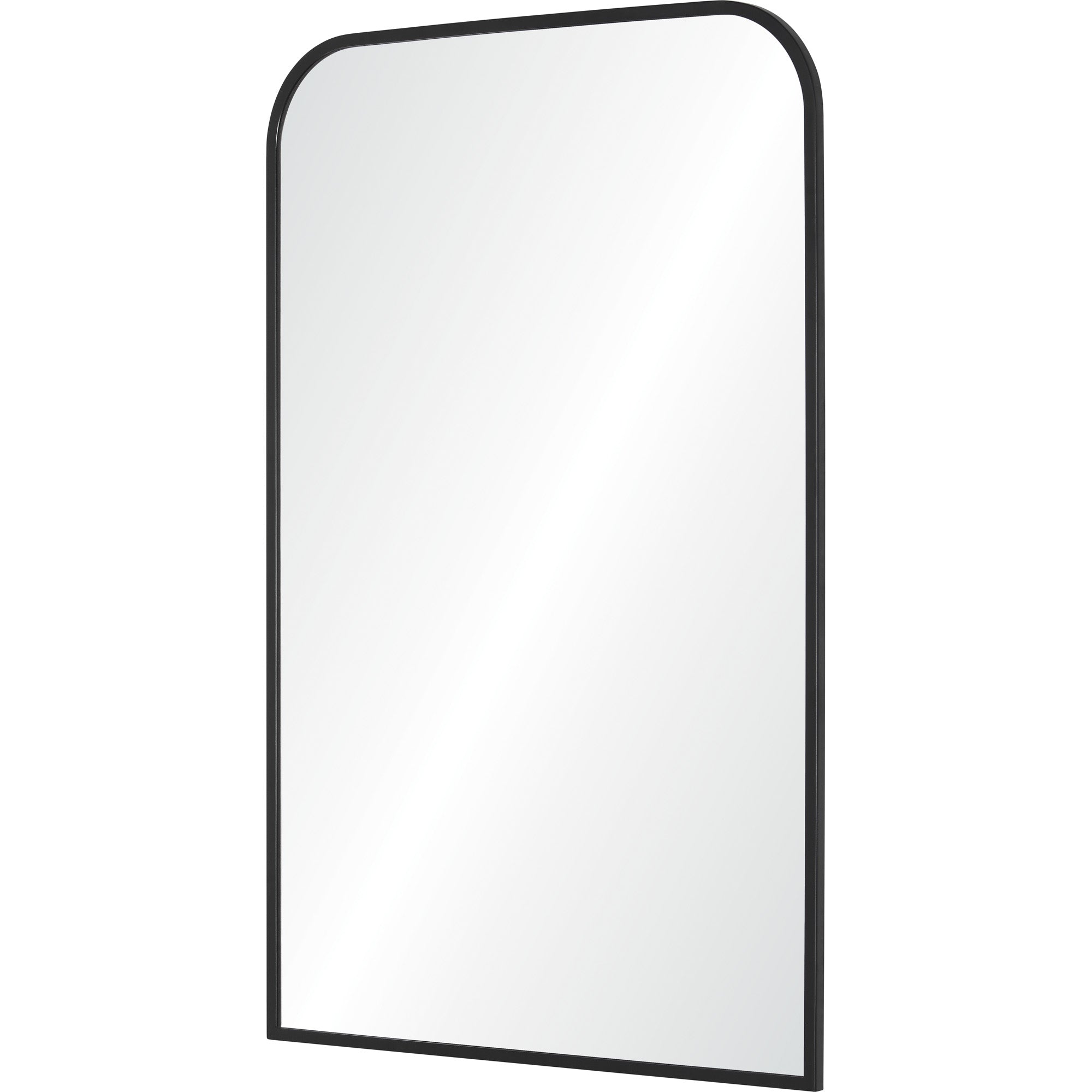 Jackline 36" Tall Rectangle Wall Mirror, Black-Mirror-DECOROLALA