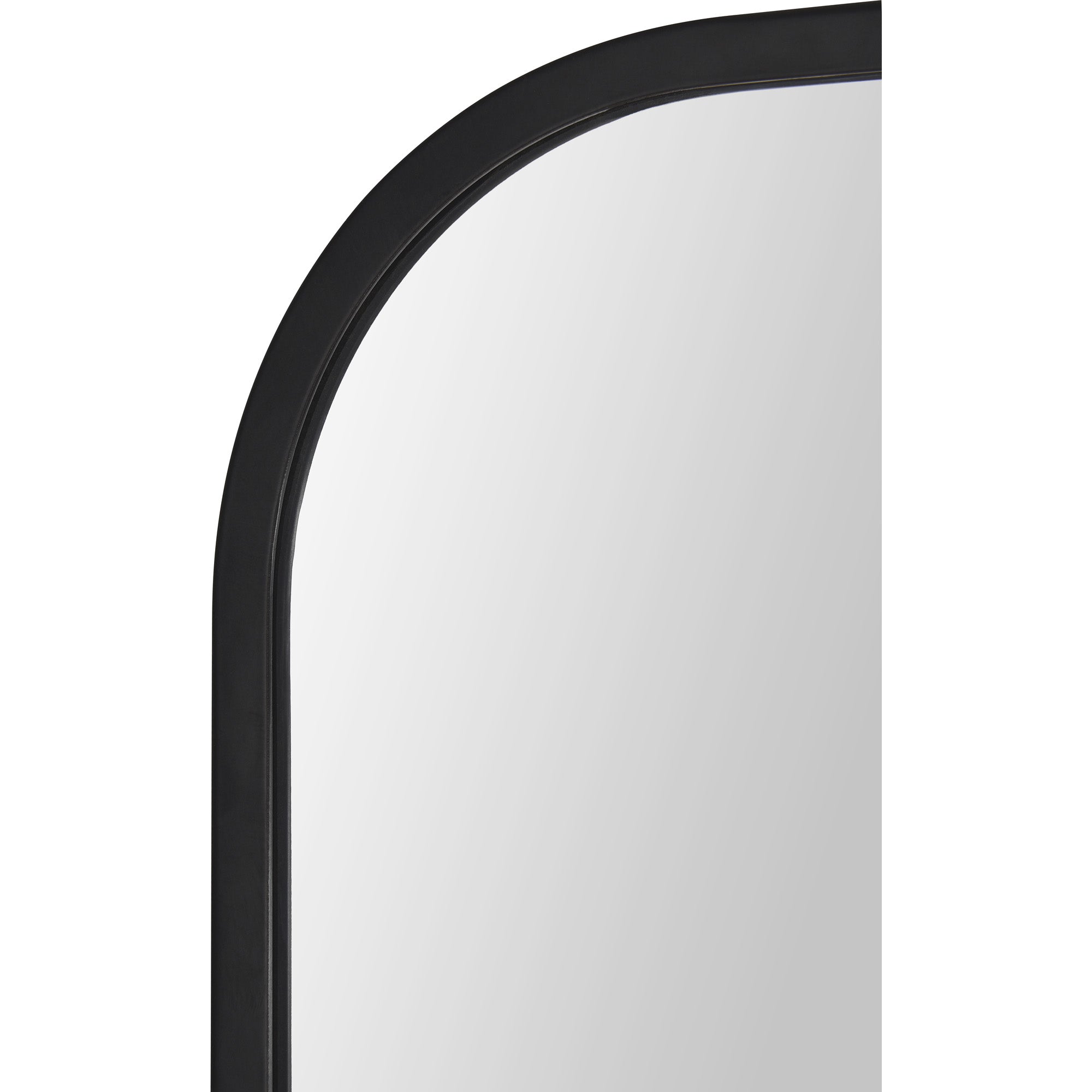 Jackline 36" Tall Rectangle Wall Mirror, Black-Mirror-DECOROLALA