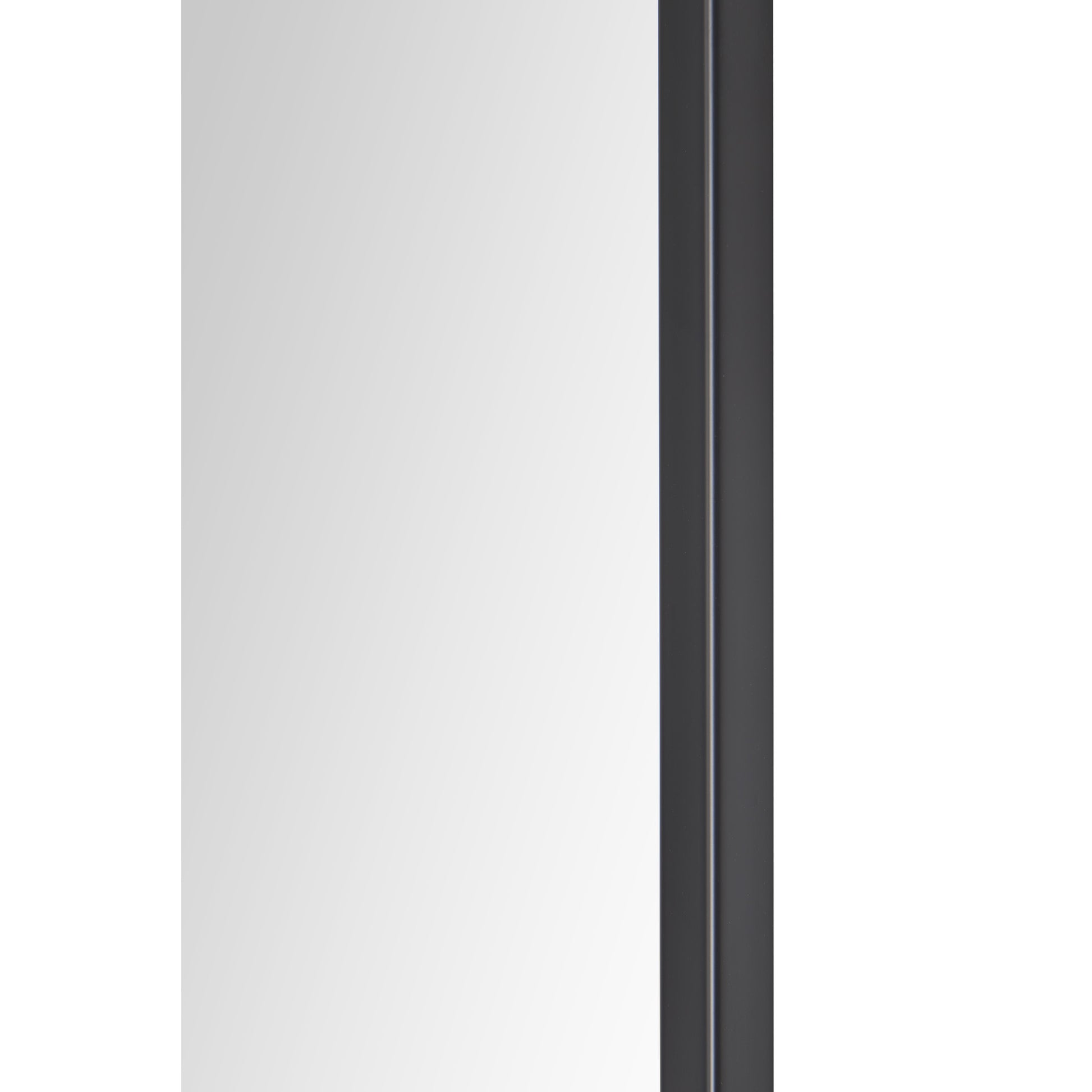 Jackline 36" Tall Rectangle Wall Mirror, Black-Mirror-DECOROLALA