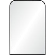 Jackline 36" Tall Rectangle Wall Mirror, Black-Mirror-DECOROLALA