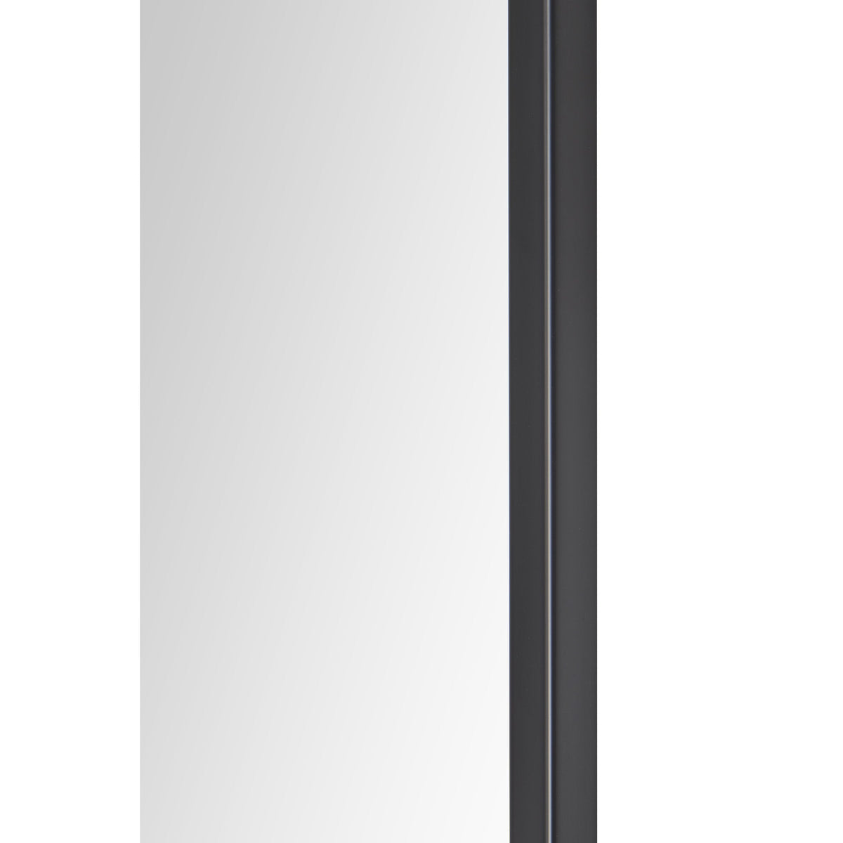 Jackline 36" Tall Rectangle Wall Mirror, Black-Mirrors-DECOROLALA