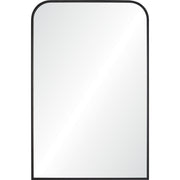 Jackline 36" Tall Rectangle Wall Mirror, Black-Mirrors-DECOROLALA