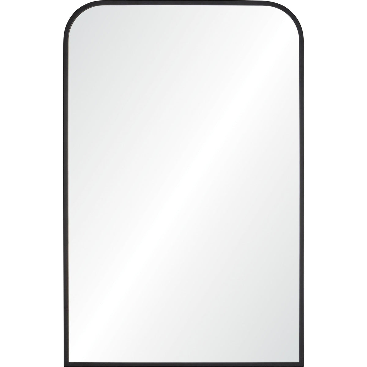 Jackline 36" Tall Rectangle Wall Mirror, Black-Mirrors-DECOROLALA