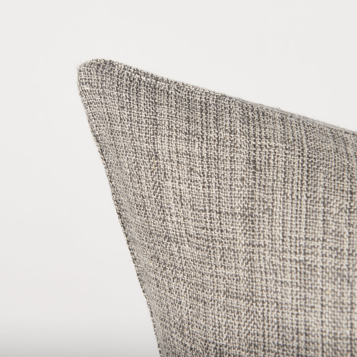 Jacklyn Grey Linen Square Decorative Pillow Cover (min order qty 2)-Decorative Pillows-DECOROLALA