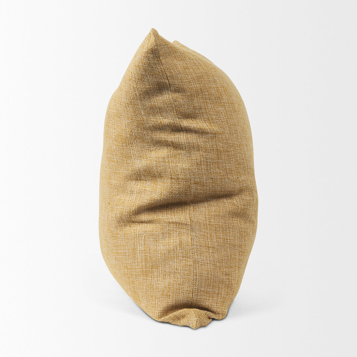 Jacklyn Mustard Linen Square Pillow Cover (min order qty 2)-Decorative Pillows-DECOROLALA