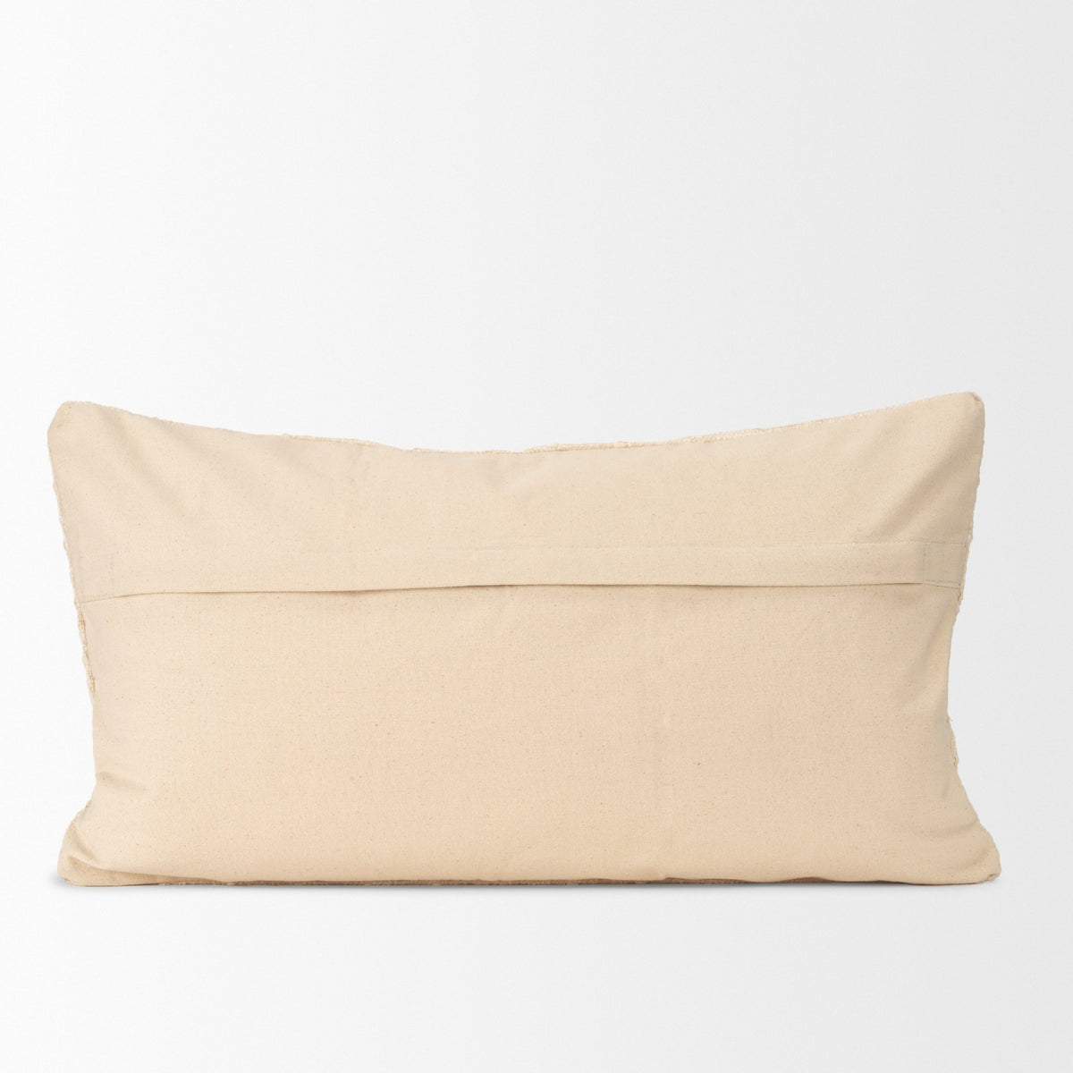 Jacory Cream Checker Textured Lumbar Pillow Cover (min order qty 2)-Decorative Pillows-DECOROLALA