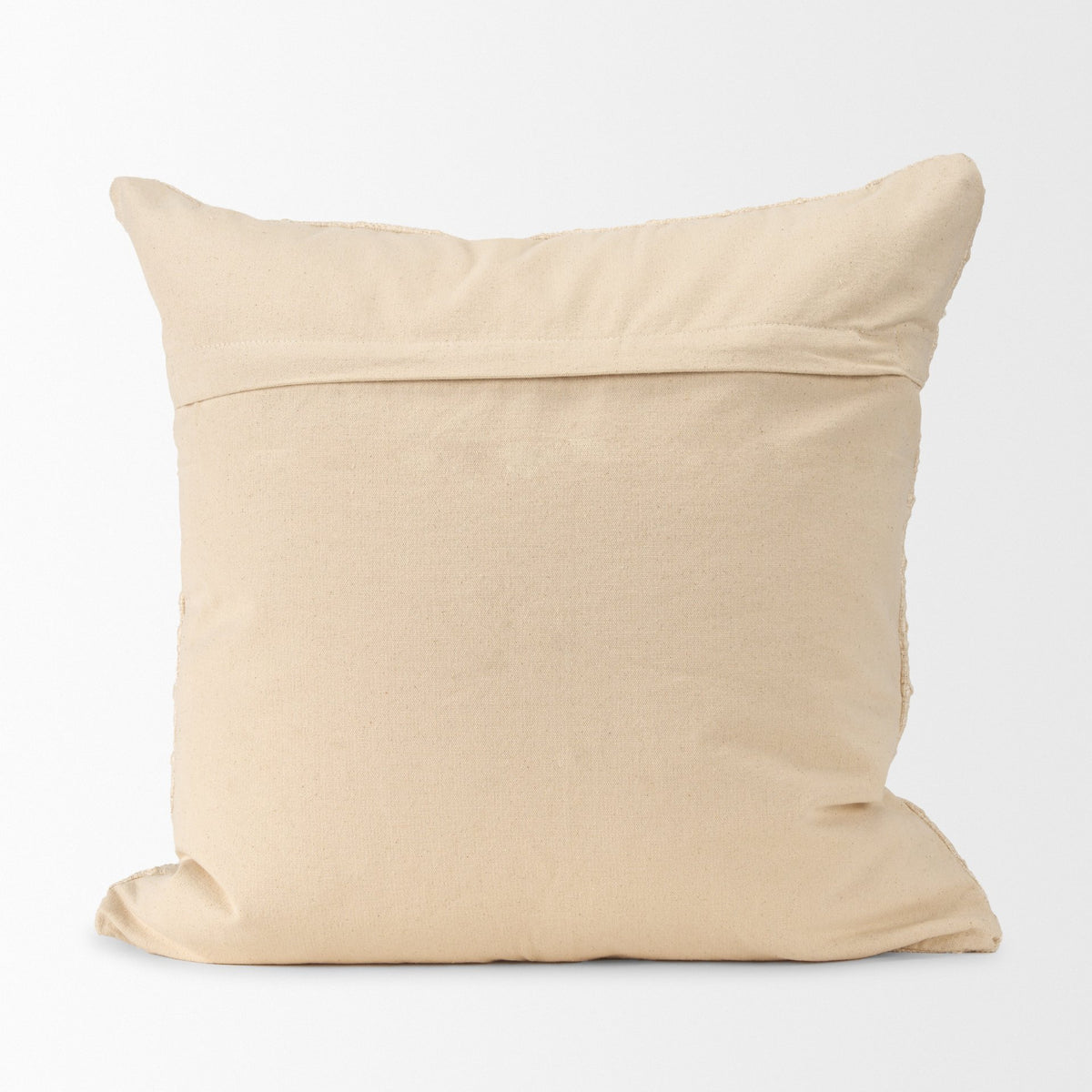 Jacory Cream Checker Square Pillow w/ Down Filler (Min Qty 2)-Decorative Pillows-DECOROLALA