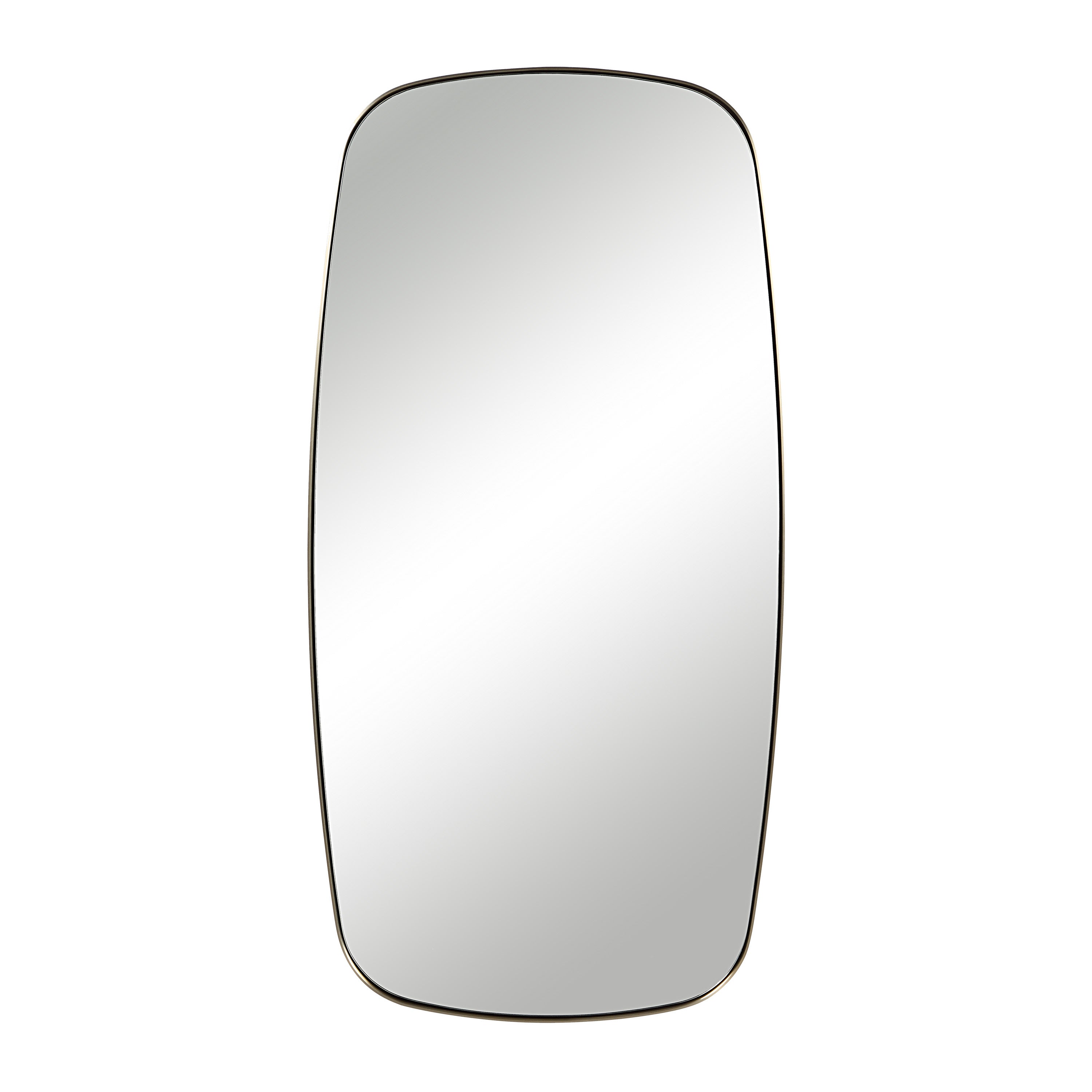 Jacossa 40" H x 20" W Wall Mirror, Yellow-Mirror-DECOROLALA
