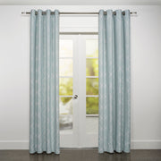 Jade Diamond Jacquard Dim Out Grommet Curtain-Curtains-DECOROLALA