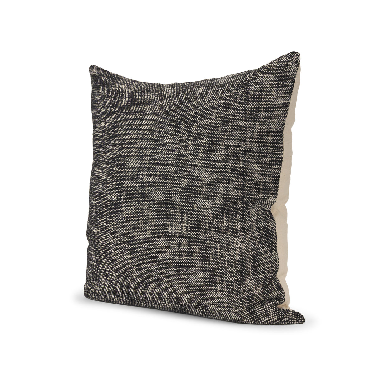 Jalia Cream and Black Cotton Pillow Cover (min order qty 2)-Decorative Pillows-DECOROLALA