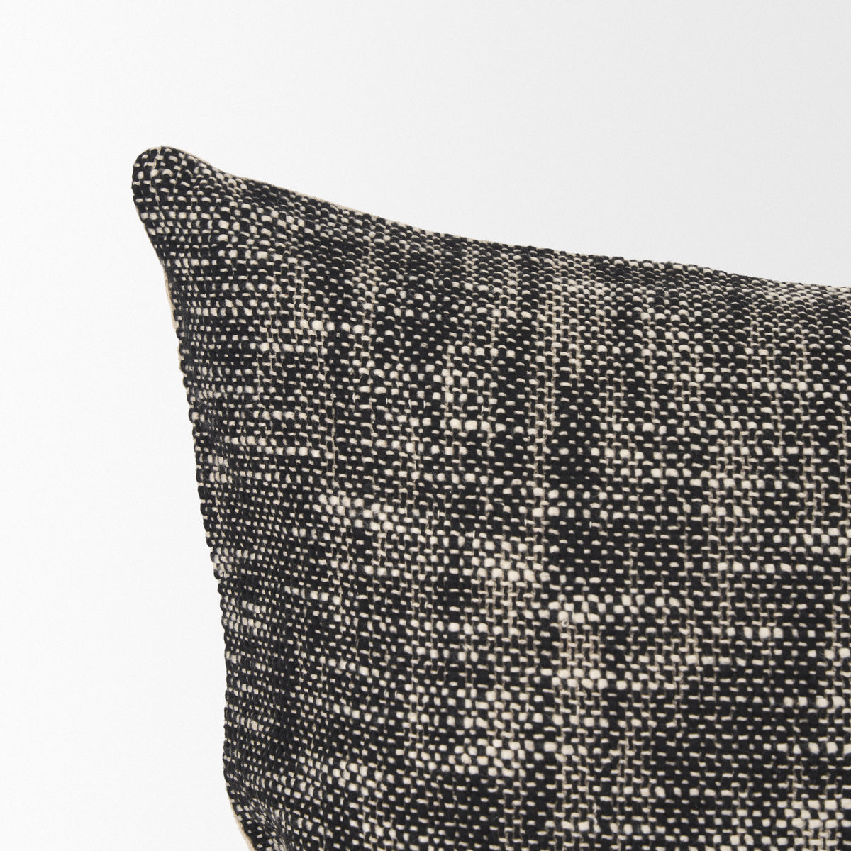 Jalia Cream and Black Cotton Pillow Cover (min order qty 2)-Decorative Pillows-DECOROLALA