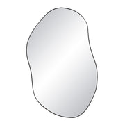 Jane 45.25" Tall Irregular Wall Mirror, Black-Mirrors-DECOROLALA