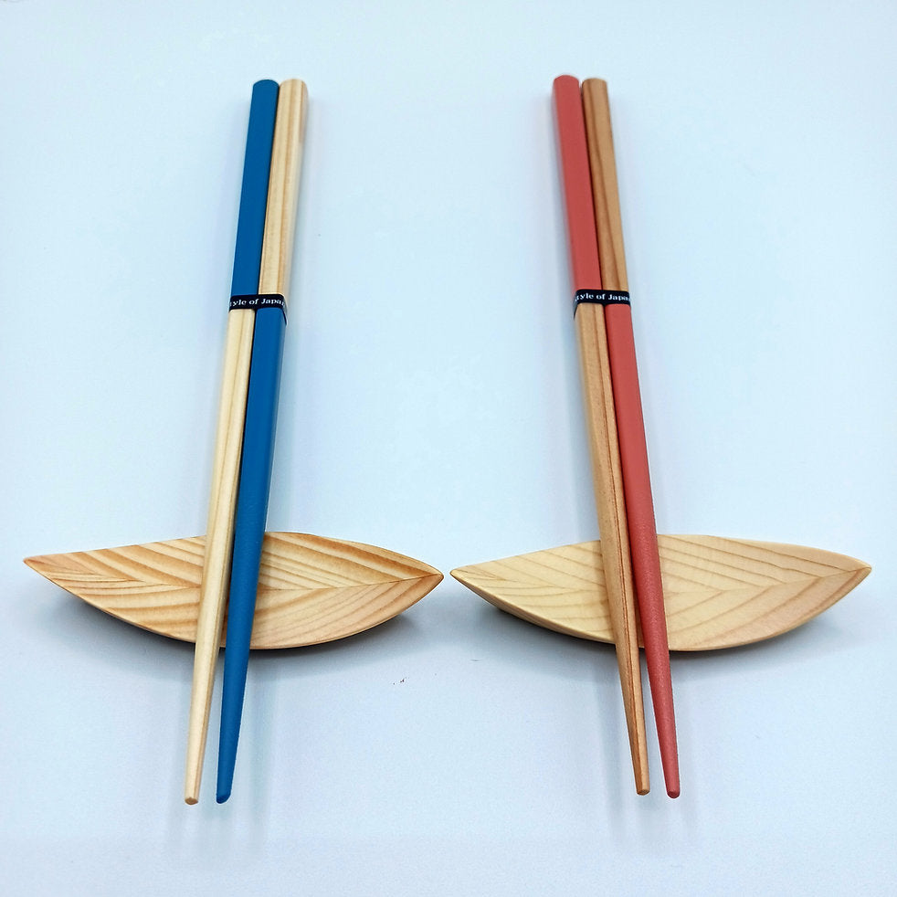 Japanese Chopstick Rests - Eco-Friendly Wooden Leaf Design-Tableware-DECOROLALA