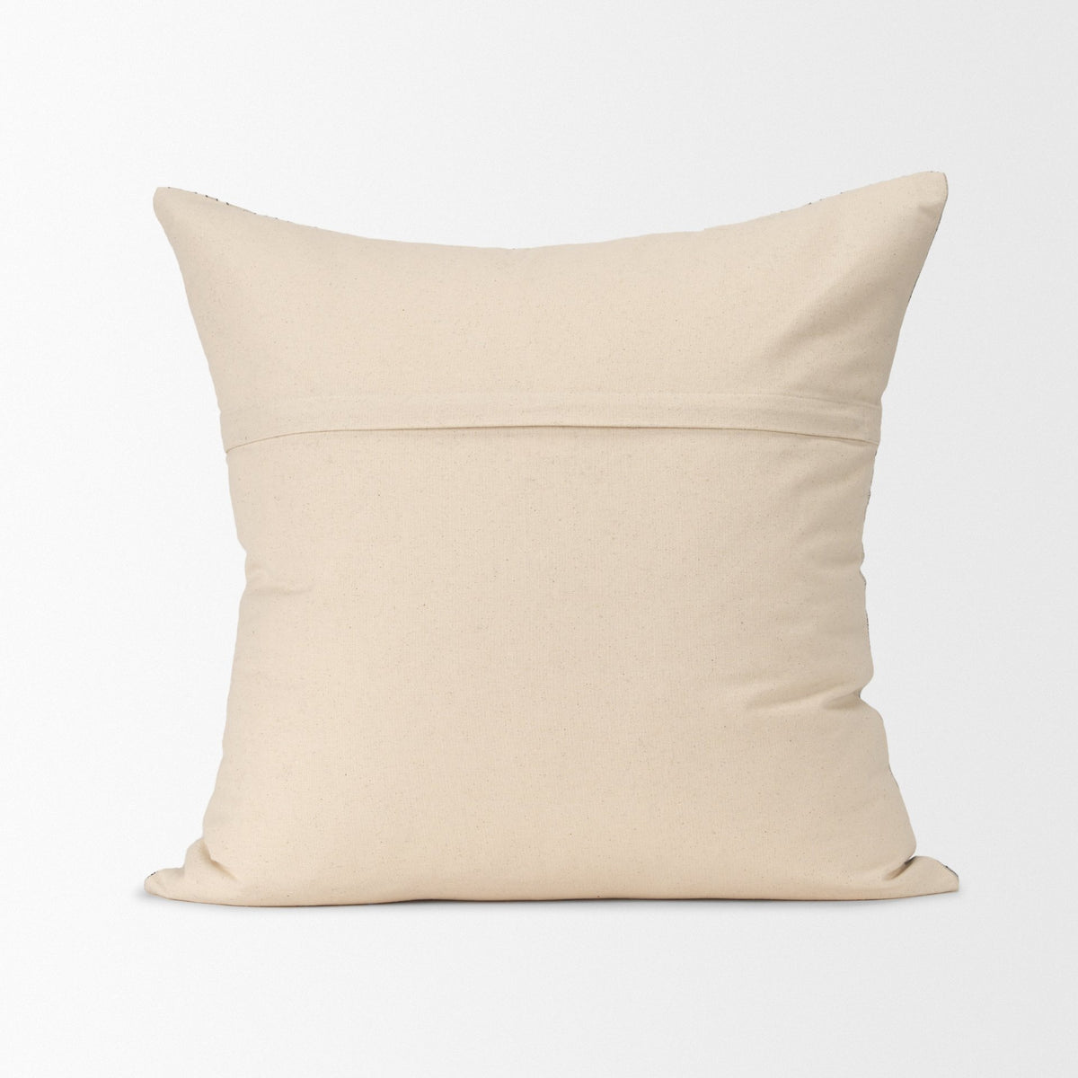 Jaxon Striped Beige/Black Cotton-Linen Pillow Cover (min order qty 2)-Decorative Pillows-DECOROLALA