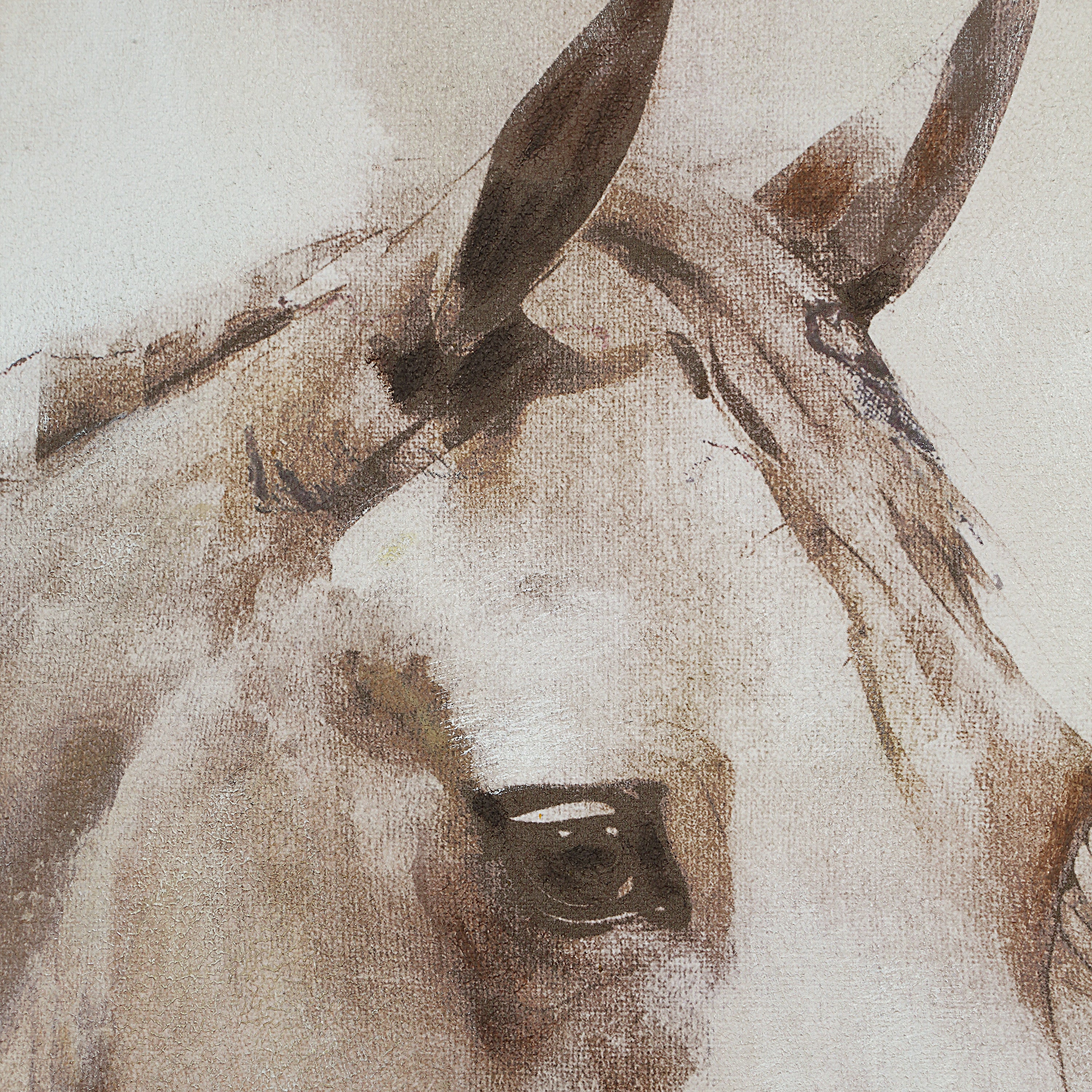 Jaxon 48" H x 36" W Canvas Art, Brown-Canvas Art-DECOROLALA